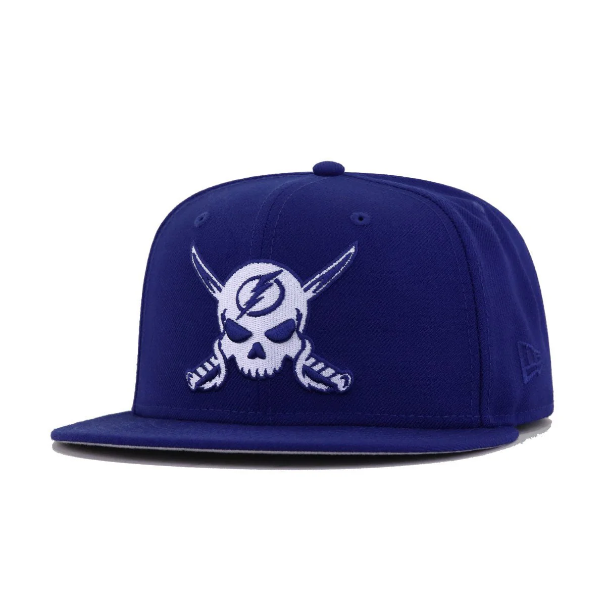 Tampa Bay Lightning Dark Royal Blue SKULL New Era 59Fifty Fitted