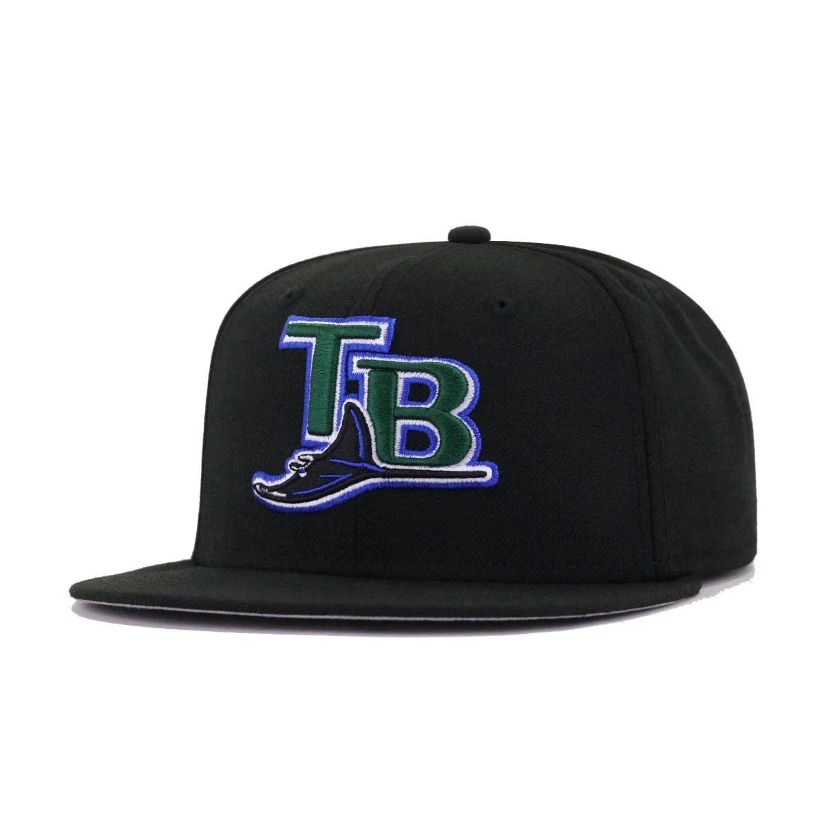 Tampa Bay Rays Black 2001 Cooperstown AC New Era 59Fifty Fitted