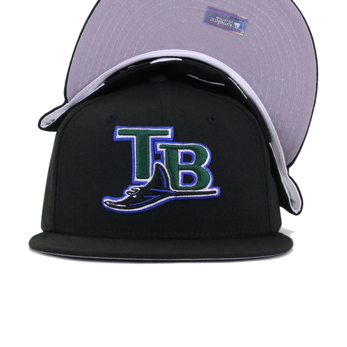 Tampa Bay Rays Black 2001 Cooperstown AC New Era 59Fifty Fitted - Image 4