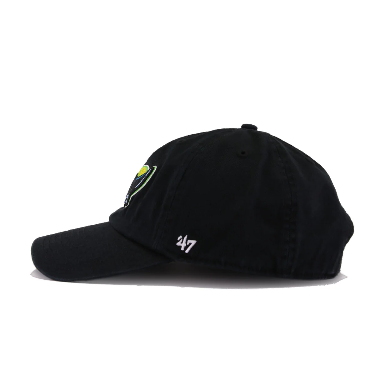 Tampa Bay Rays Black Cooperstown 47 Brand Clean Up Dad Hat - Image 2