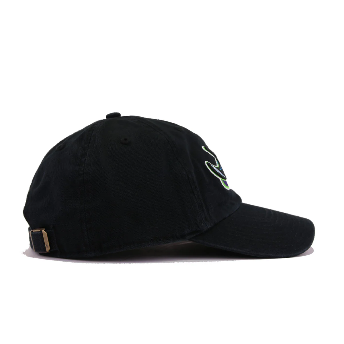 Tampa Bay Rays Black Cooperstown 47 Brand Clean Up Dad Hat - Image 3