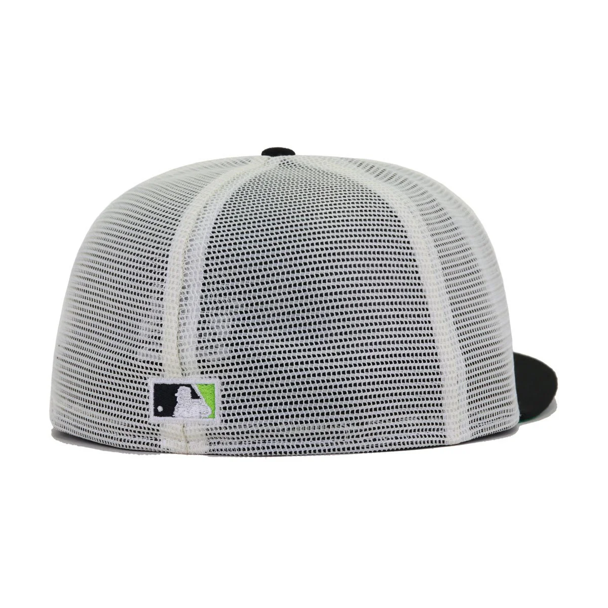 Tampa Bay Rays Chrome Trucker Mesh Black 2000 Spring Training Green Bottom New Era 59Fifty Fitted - Image 2