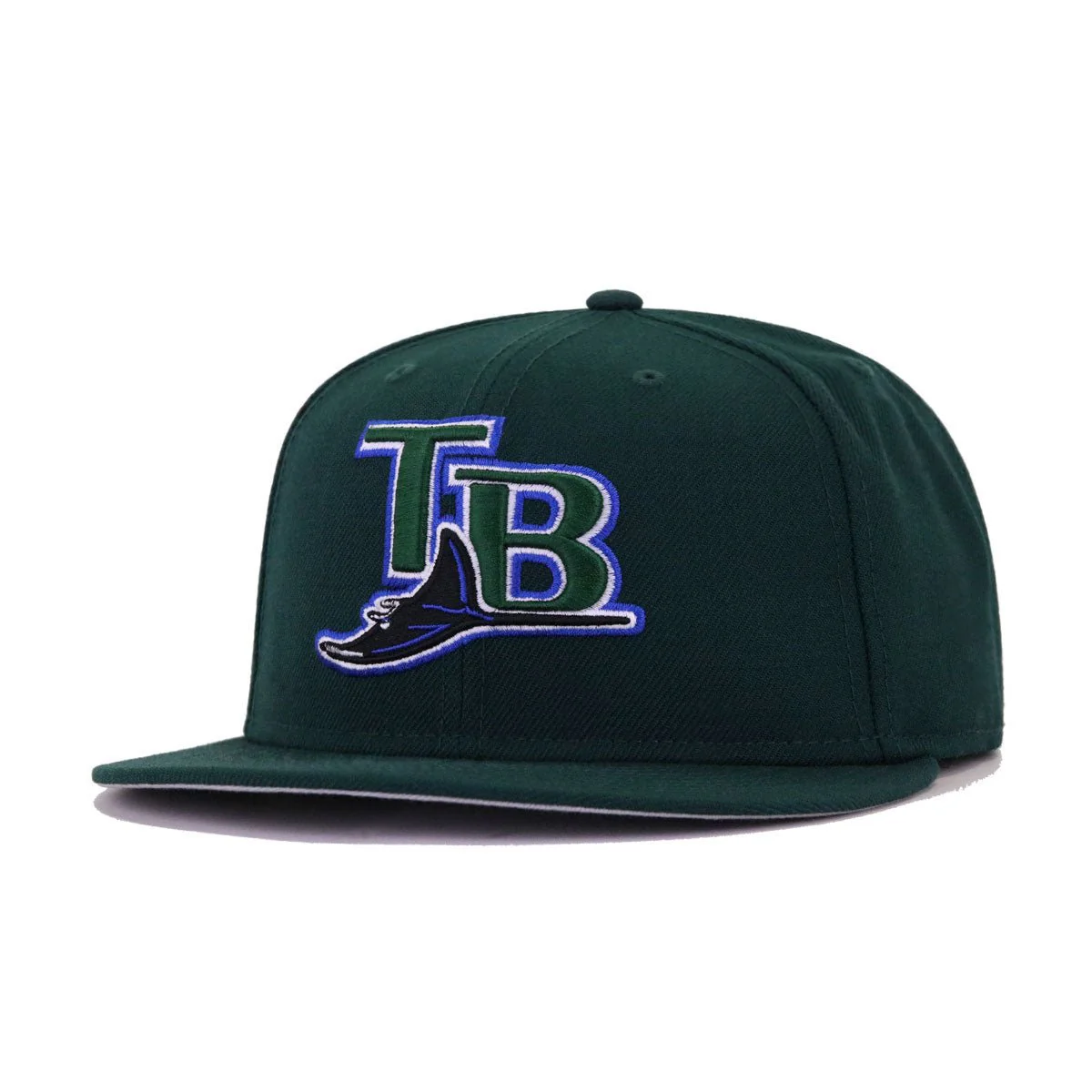 Tampa Bay Rays Dark Green Cooperstown AC New Era 59Fifty Fitted