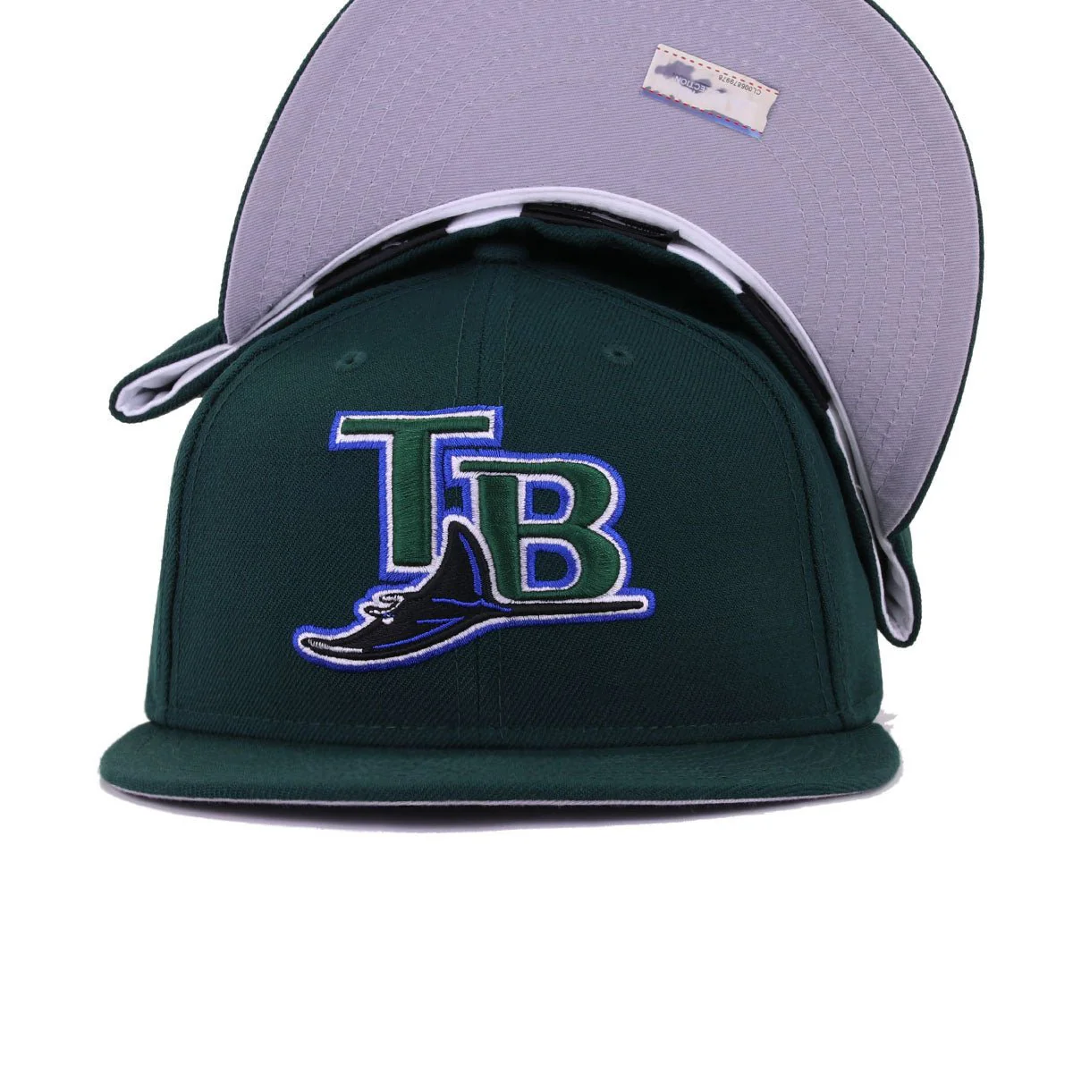 Tampa Bay Rays Dark Green Cooperstown AC New Era 59Fifty Fitted - Image 4