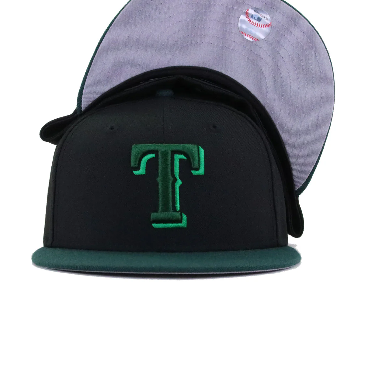 Texas Rangers Black Dark Green New Era 59Fifty Fitted - Image 4