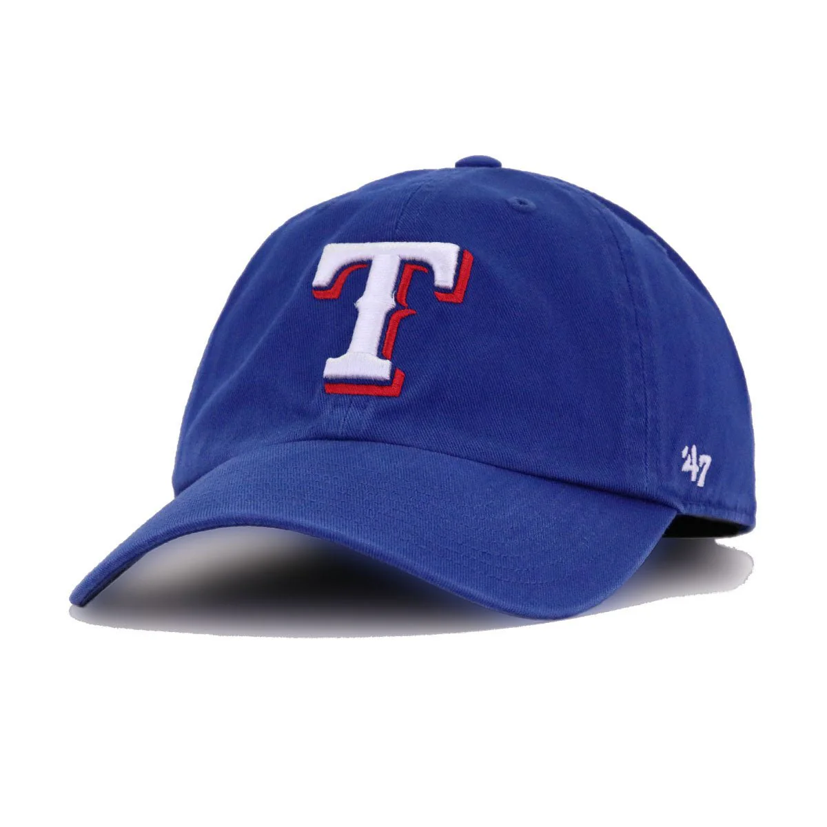 Texas Rangers Dark Royal Blue 47 Brand Clean Up Dad Hat