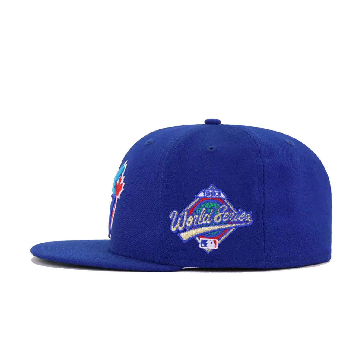 Toronto Blue Jays Light Royal Blue 1993 World Series Cooperstown Green Bottom New Era 59Fifty Fitted - Image 2