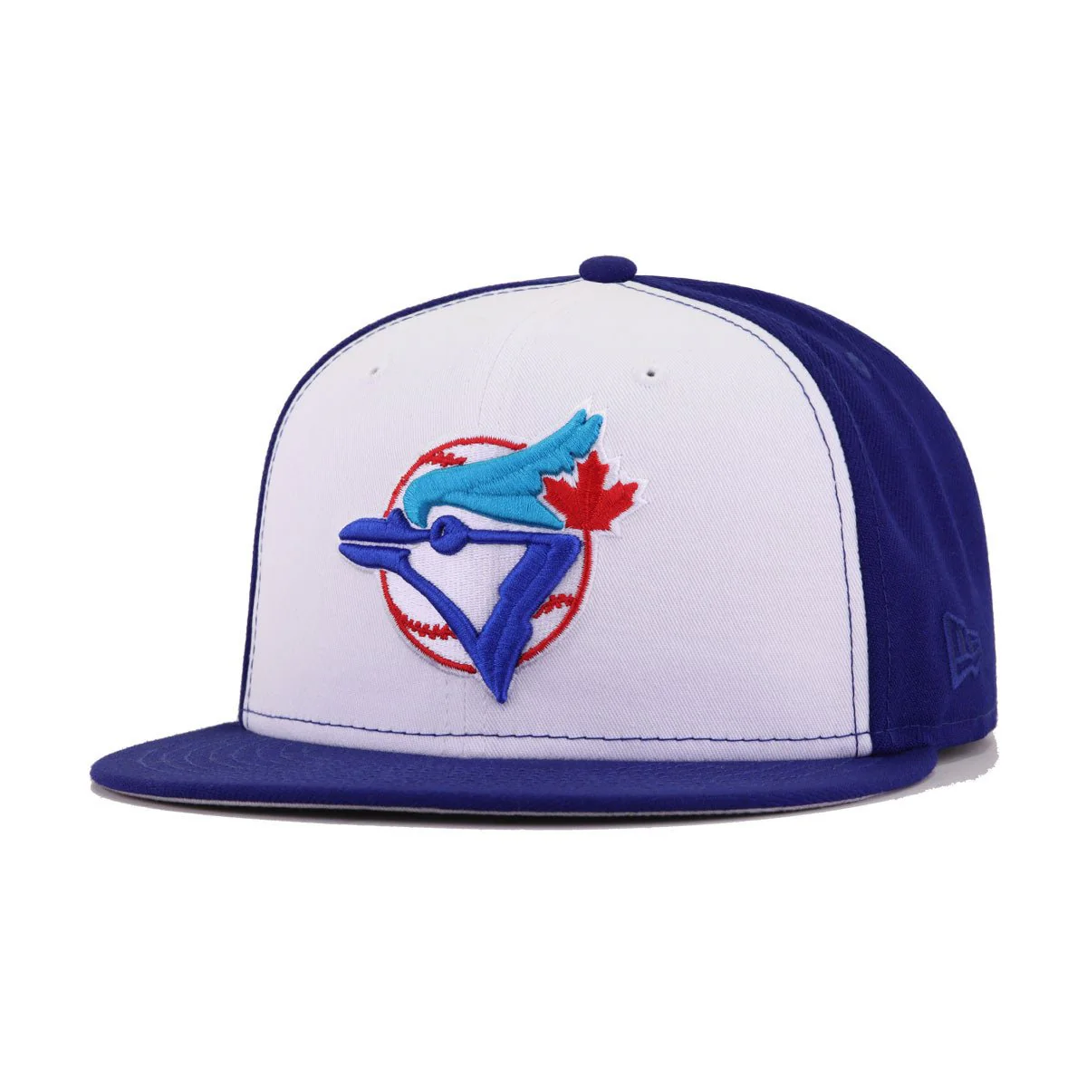 Toronto Blue Jays White Dark Royal Blue 1989 New Era 59Fifty Fitted