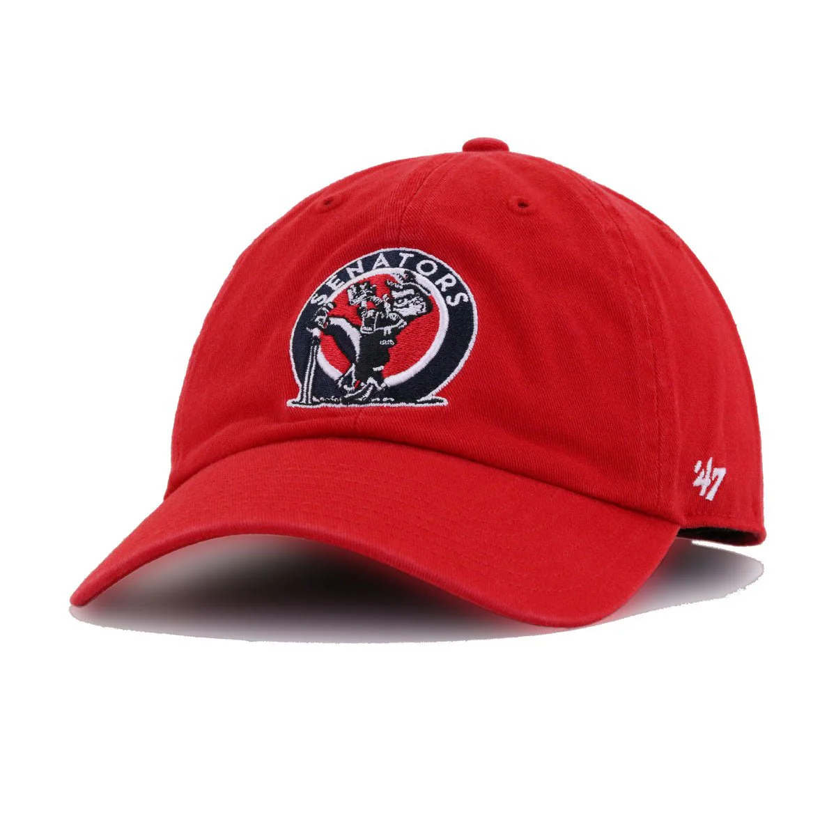 Washington Senators Scarlet 47 Brand Clean Up Dad Hat